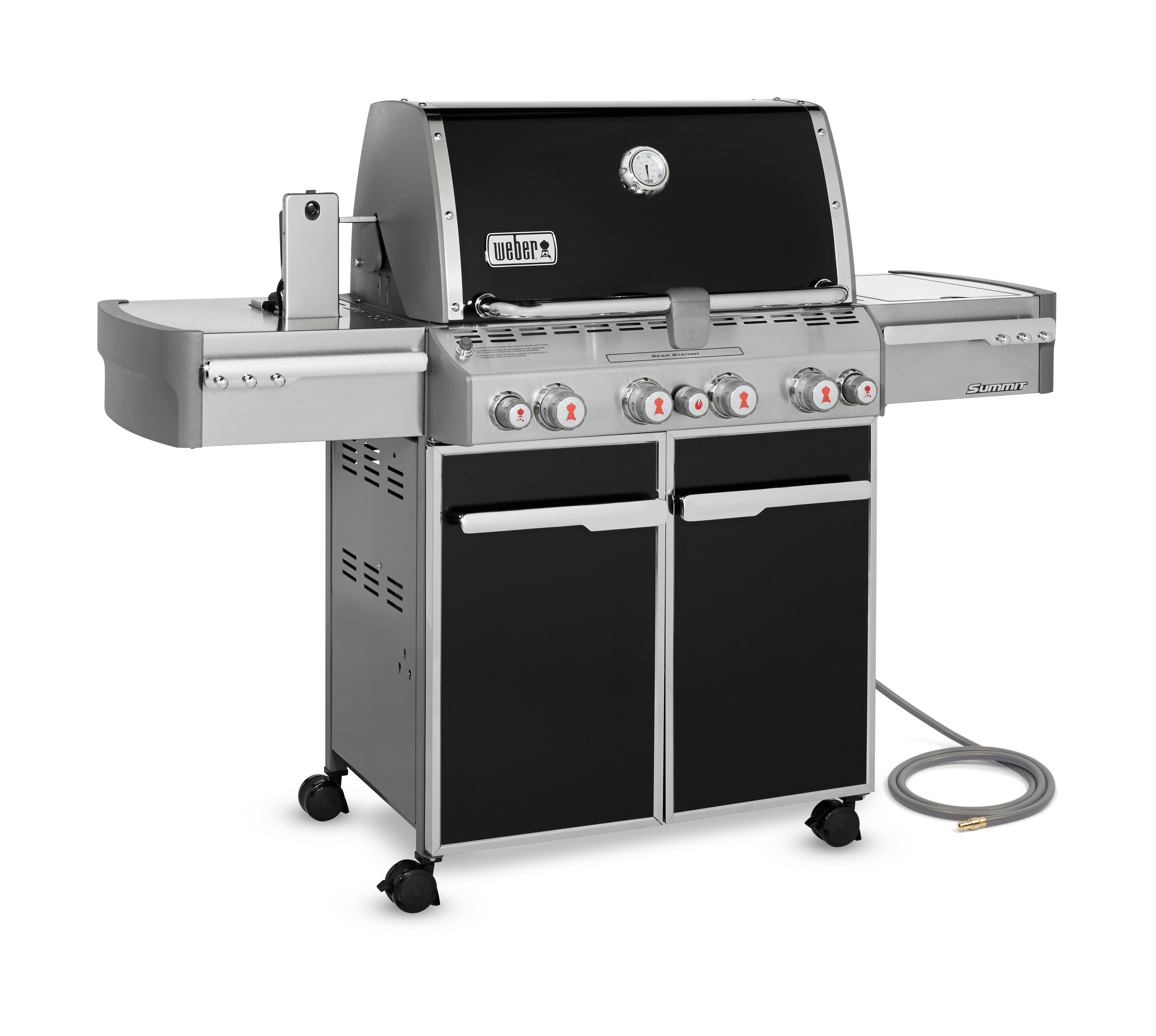 Weber Summit E-470 4-Burner 88,800 BTU Natural Gas BBQ in Black - 7271001
