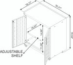 Maximus 31.5" Mobile Garage Cabinet with Shelves - Charcoal Grey