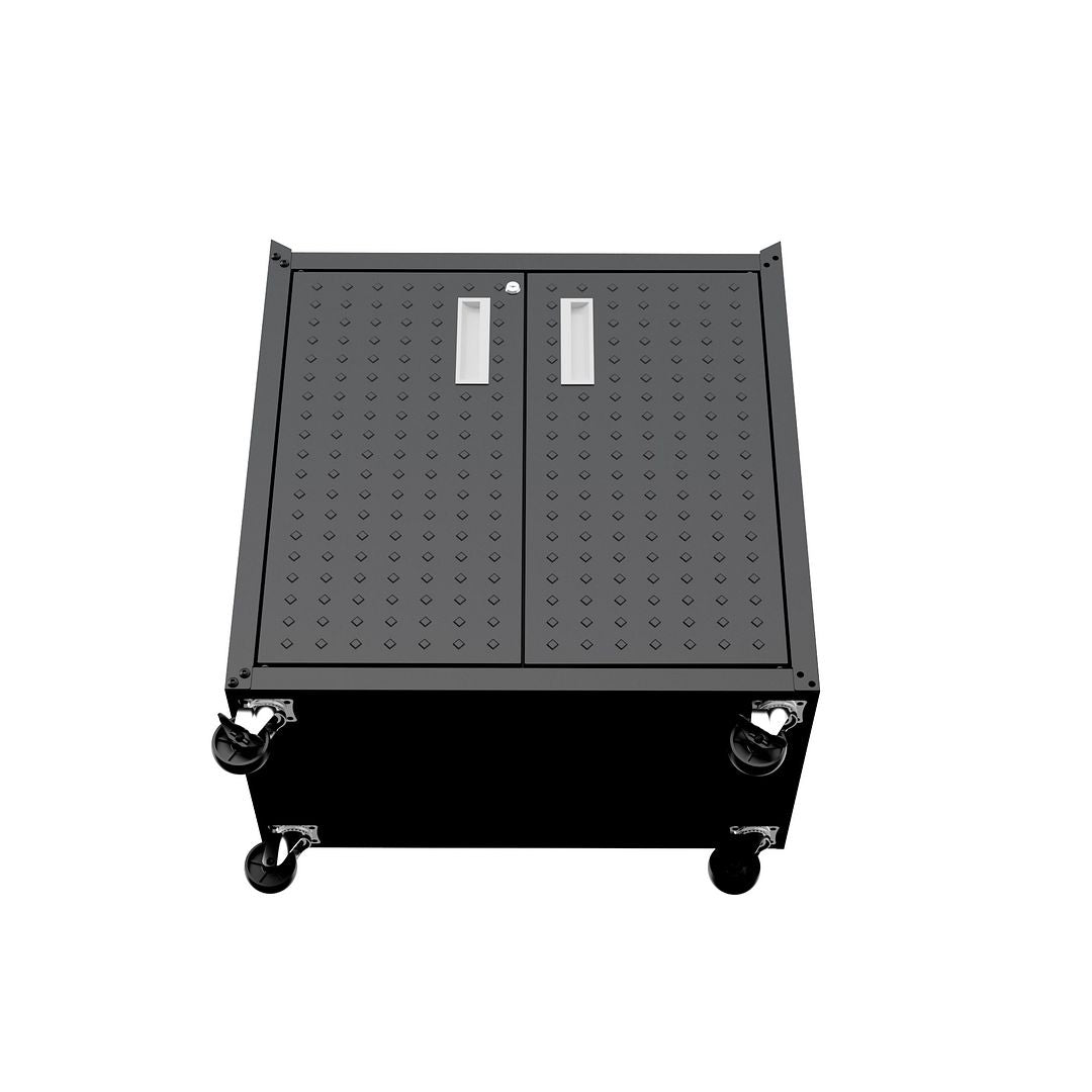 Maximus 31.5" Mobile Garage Cabinet with Shelves - Charcoal Grey