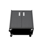 Maximus 31.5" Mobile Garage Cabinet with Shelves - Charcoal Grey