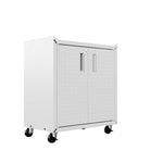 Maximus 31.5" Mobile Garage Cabinet with Shelves - White
