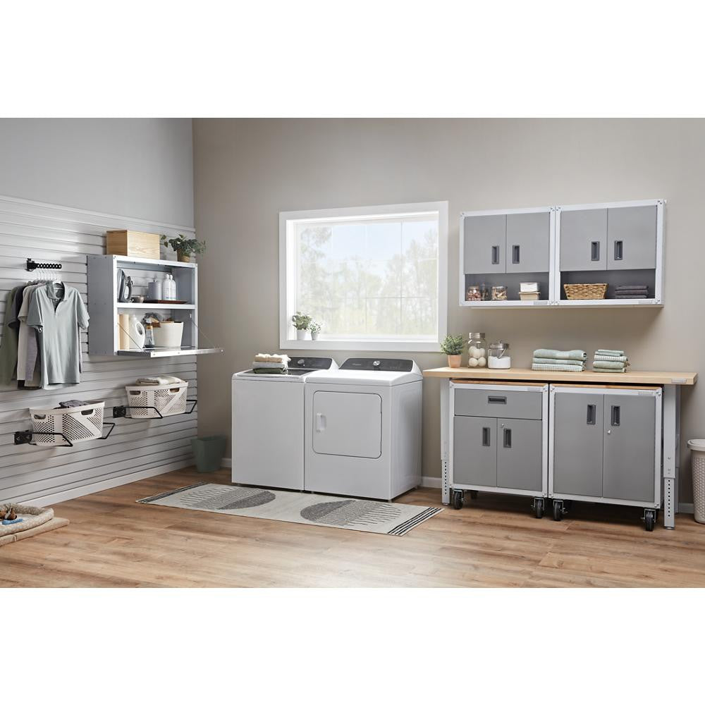 48 Solid Shelf - Hammered White Wall Accessory