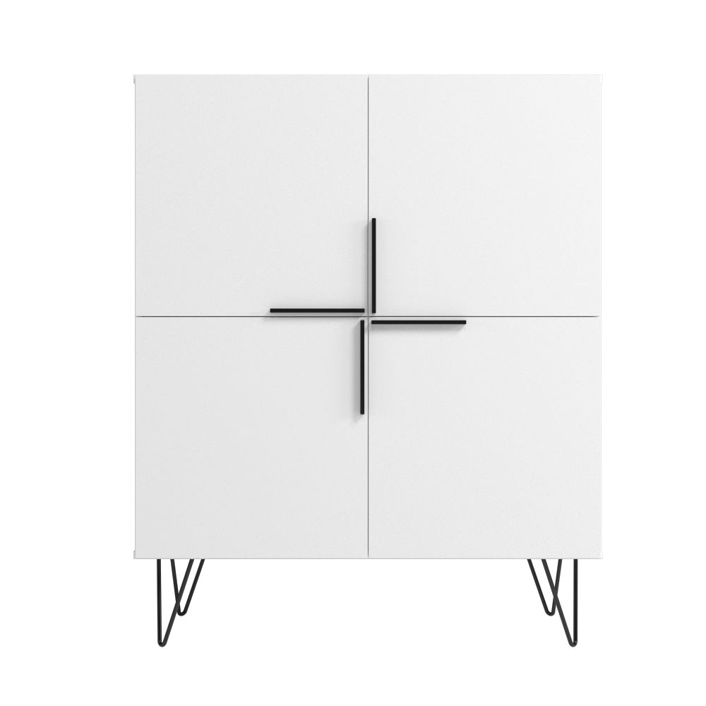 Velling Low Cabinet - White