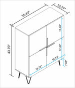 Velling Low Cabinet - Brown/Black