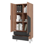 Velling Tall Cabinet - Brown/Black