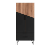 Velling Tall Cabinet - Brown/Black