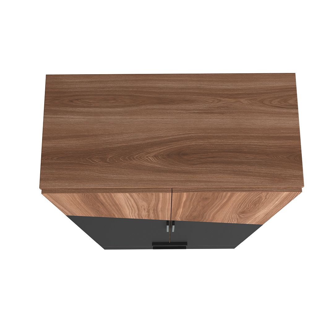 Velling Tall Cabinet - Brown/Black