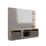 Norup 85" Entertainment Centre - Grey Gloss