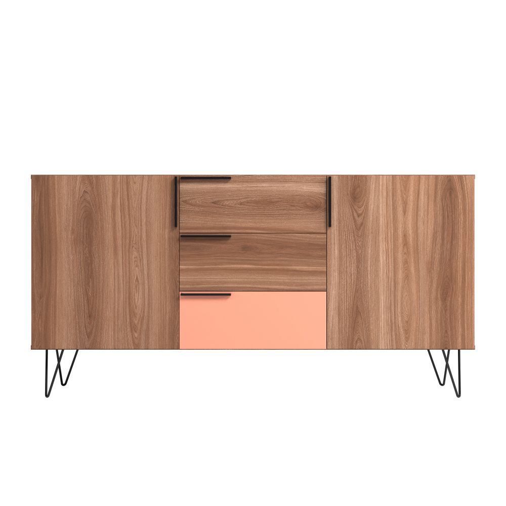 Velling 63" Sideboard - Brown/Pink
