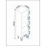 Velling Bookcase Cabinet - White