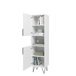 Velling Bookcase Cabinet - White