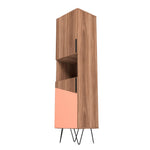 Velling Bookcase Cabinet - Brown/Pink