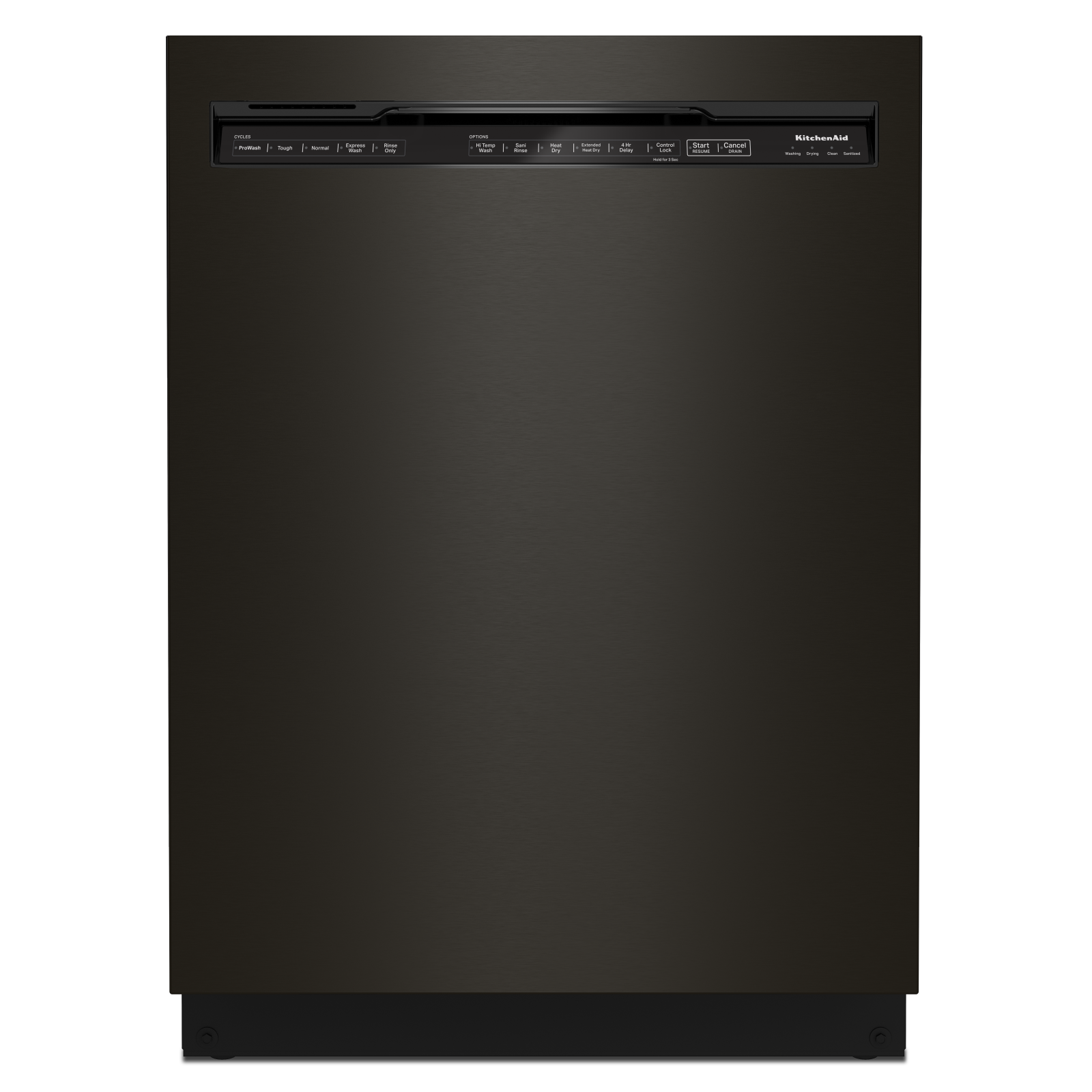 KitchenAid 24" Black Stainless with PrintShield™ Finish Dishwasher (39 dBA) - KDFE204KBS
