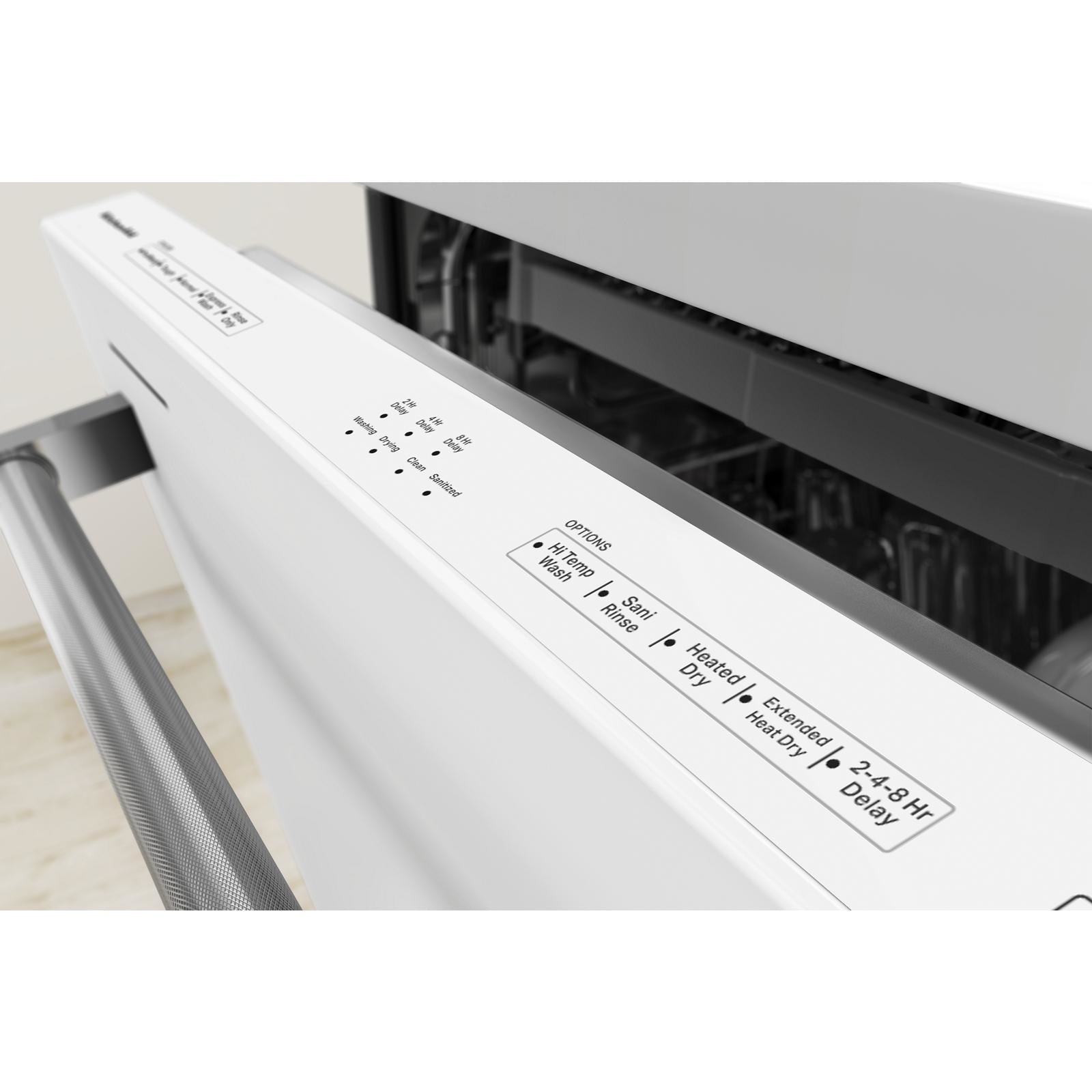 KitchenAid 24" White Dishwasher with Third Rack (39 dBA) - KDTE204KWH