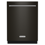 KitchenAid 24" Black Stainless Steel Dishwasher with Third Rack (39 dBA) - KDTE204KBS