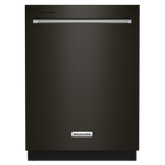 KitchenAid 24" Black Stainless Steel Dishwasher with Third Rack (39 dBA) - KDTE204KBS