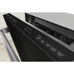 KitchenAid 24" Black Stainless Steel Dishwasher with Third Rack (39 dBA) - KDTE204KBS