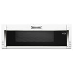 KitchenAid White Low Profile Over-the-Range Microwave and Hood Combination (1.1 Cu.Ft.) - YKMLS311HWH