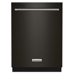 KitchenAid® 24" Black Stainless Dishwasher with Towel Bar Handle - KDTM404KBS