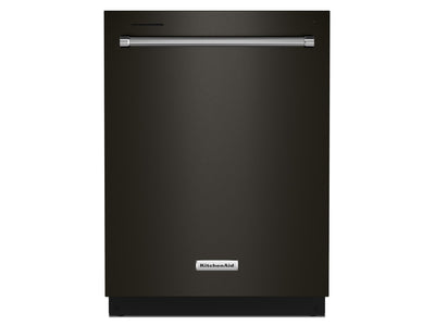 KitchenAid® 24" Black Stainless Dishwasher with Towel Bar Handle - KDTM404KBS