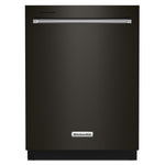 KitchenAid® 24" Black Stainless Dishwasher with Towel Bar Handle - KDTM404KBS