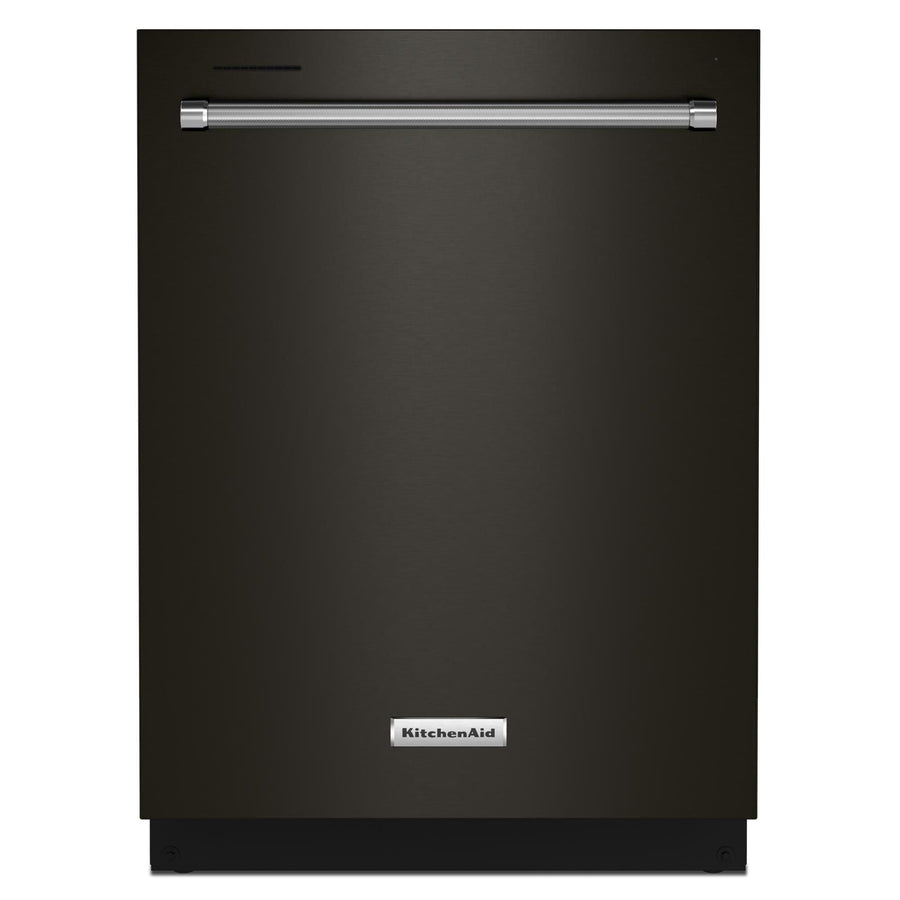 KitchenAid® 24" Black Stainless Dishwasher with Towel Bar Handle - KDTM404KBS