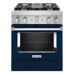 KitchenAid® Ink Blue Smart Freestanding Dual Fuel Range (4.1 Cu. Ft.) - KFDC500JIB