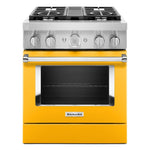 KitchenAid Yellow Pepper Smart Dual Fuel Freestanding Range (4.1 Cu. Ft.) - KFDC500JYP