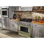 KitchenAid Matte Avocado Smart Dual Fuel Freestanding Range (4.1 Cu. Ft.) - KFDC500JAV