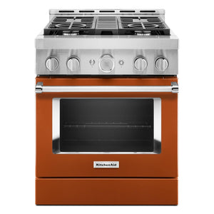 KitchenAid® Scorched Orange Smart Freestanding Gas Range (4.1 Cu. Ft.) - KFGC500JSC