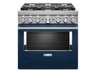 KitchenAid Ink Blue Dual Fuel Smart Freestanding Range (5.1 Cu. Ft.) - KFDC506JIB