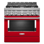 KitchenAid Passion Red Smart Freestanding Gas Range (5.1 Cu. Ft.) - KFGC506JPA