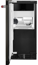 KitchenAid Black Stainless Steel with PrintShield 15" Automatic Ice Maker - KUIX535HBS