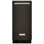 KitchenAid Black Stainless Steel with PrintShield 15" Automatic Ice Maker - KUIX535HBS