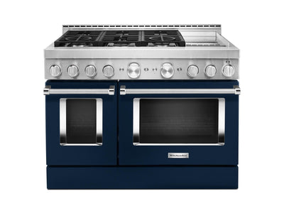 KitchenAid Ink Blue Smart Dual Fuel Freestanding Range (6.3 Cu. Ft.) - KFDC558JIB