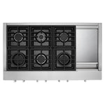 KitchenAid Stainless Steel 48" Commercial Gas Cooktop - KCGC558JSS
