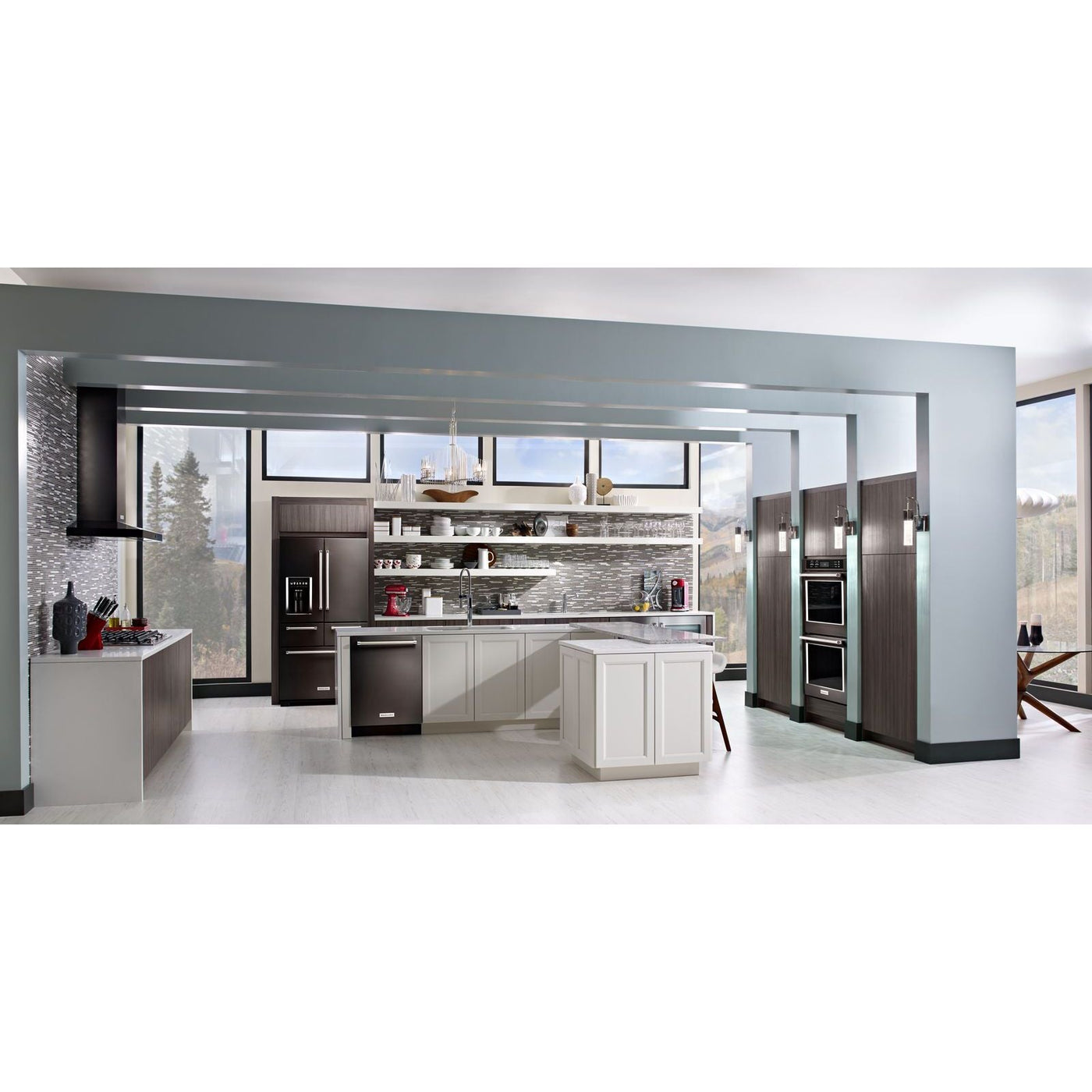 KitchenAid Stainless Steel with PrintShield™ Finish 36" Wall-Mount 3-Speed Canopy Hood - KVWB606HBS