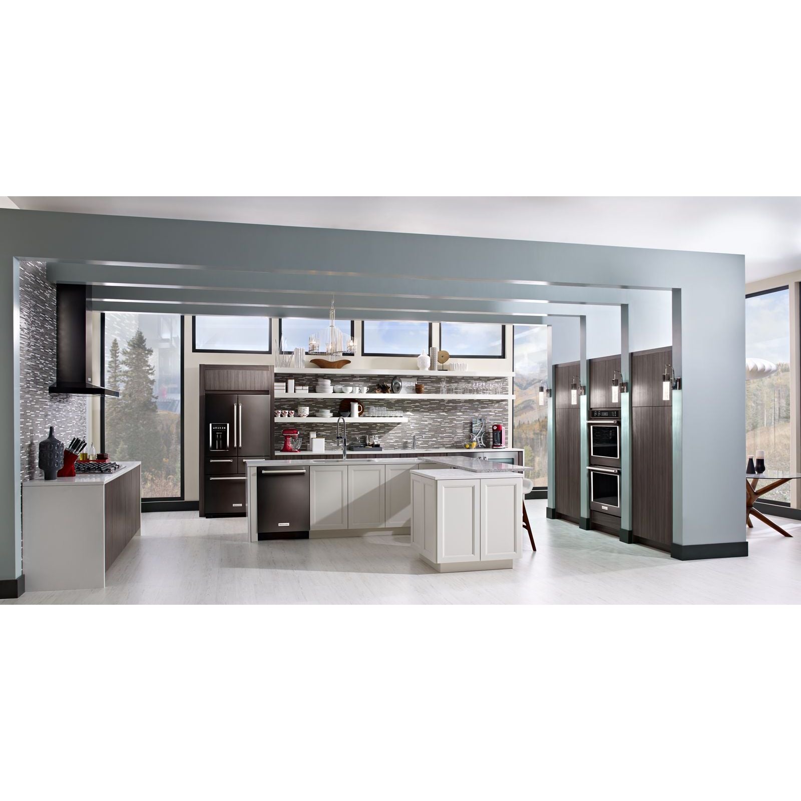 KitchenAid Stainless Steel with PrintShield™ Finish 36" Wall-Mount 3-Speed Canopy Hood - KVWB606HBS