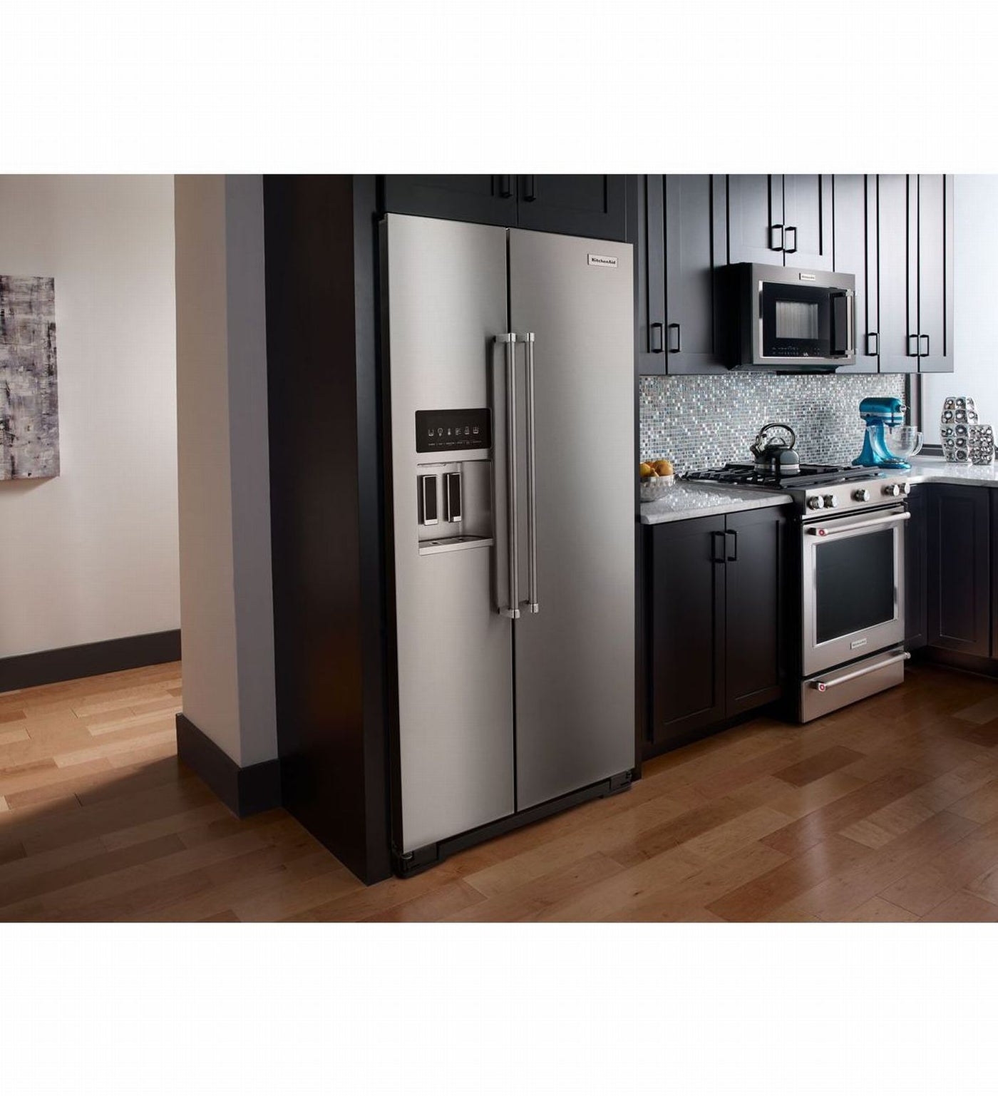 KitchenAid PrintShield Stainless Side-by-Side Refrigerator (19.9 Cu.Ft.) - KRSC700HPS