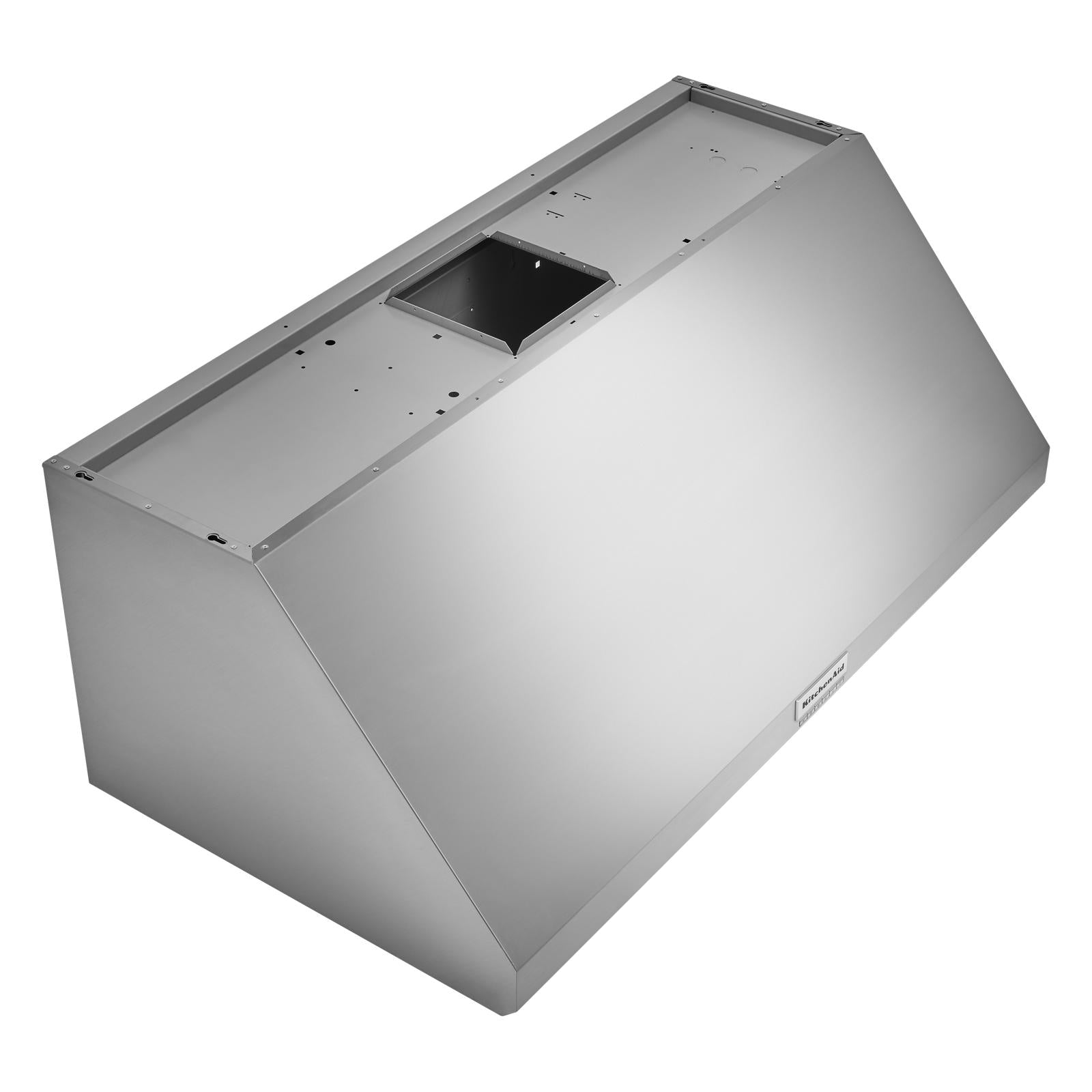 KitchenAid Stainless Steel 48" Commercial-Style 585-1170 CFM Wall-Mount Canopy Range Hood without motor - KVWC908KSS