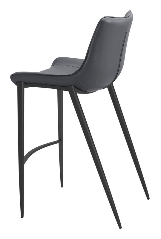 Teglberg Bar Height Stool - Dark Grey/Black - Set of 2