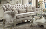 Escalera Sofa - Ivory Velvet and Bone White