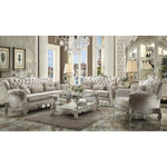 Escalera Sofa - Ivory Velvet and Bone White