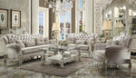 Escalera Accent Chair - Ivory Velvet and Bone White