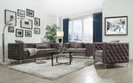 Adecyn Tufted Chair - Dark Grey