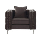Adecyn Tufted Chair - Dark Grey