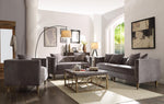 Nihei Velvet Sofa - Grey