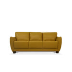 Jon Perse Leather Sofa - Mustard