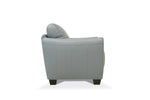 Jon Perse Leather Chair - Hush Grey