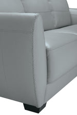 Jon Perse Leather Sofa - Hush Grey